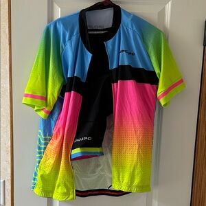 Colorful Cycling Jersey and bottoms by